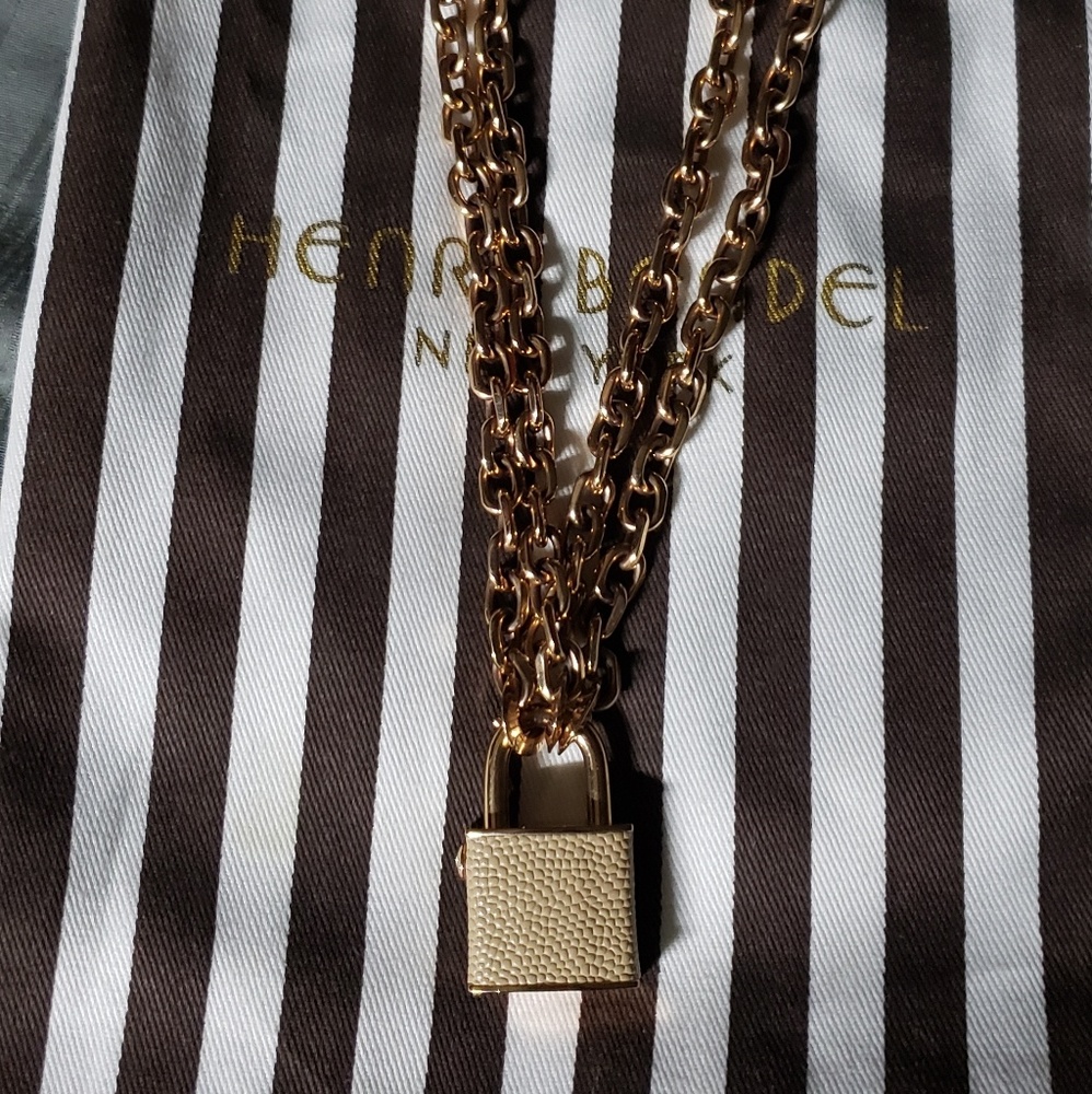 Henri Bendel Lock Necklace